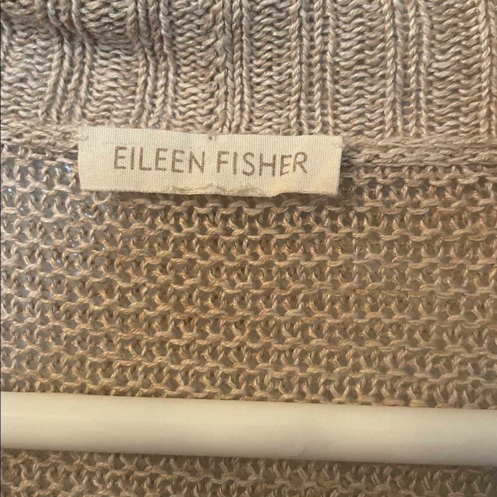 Eileen Fisher 100% Linen Women's‎ Cardigan No Size Tag - Picture 3 of 4